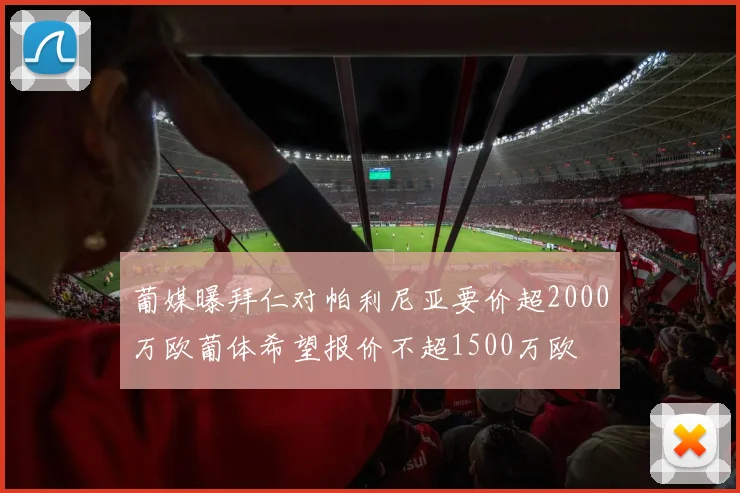 葡媒曝拜仁对帕利尼亚要价超2000万欧葡体希望报价不超1500万欧